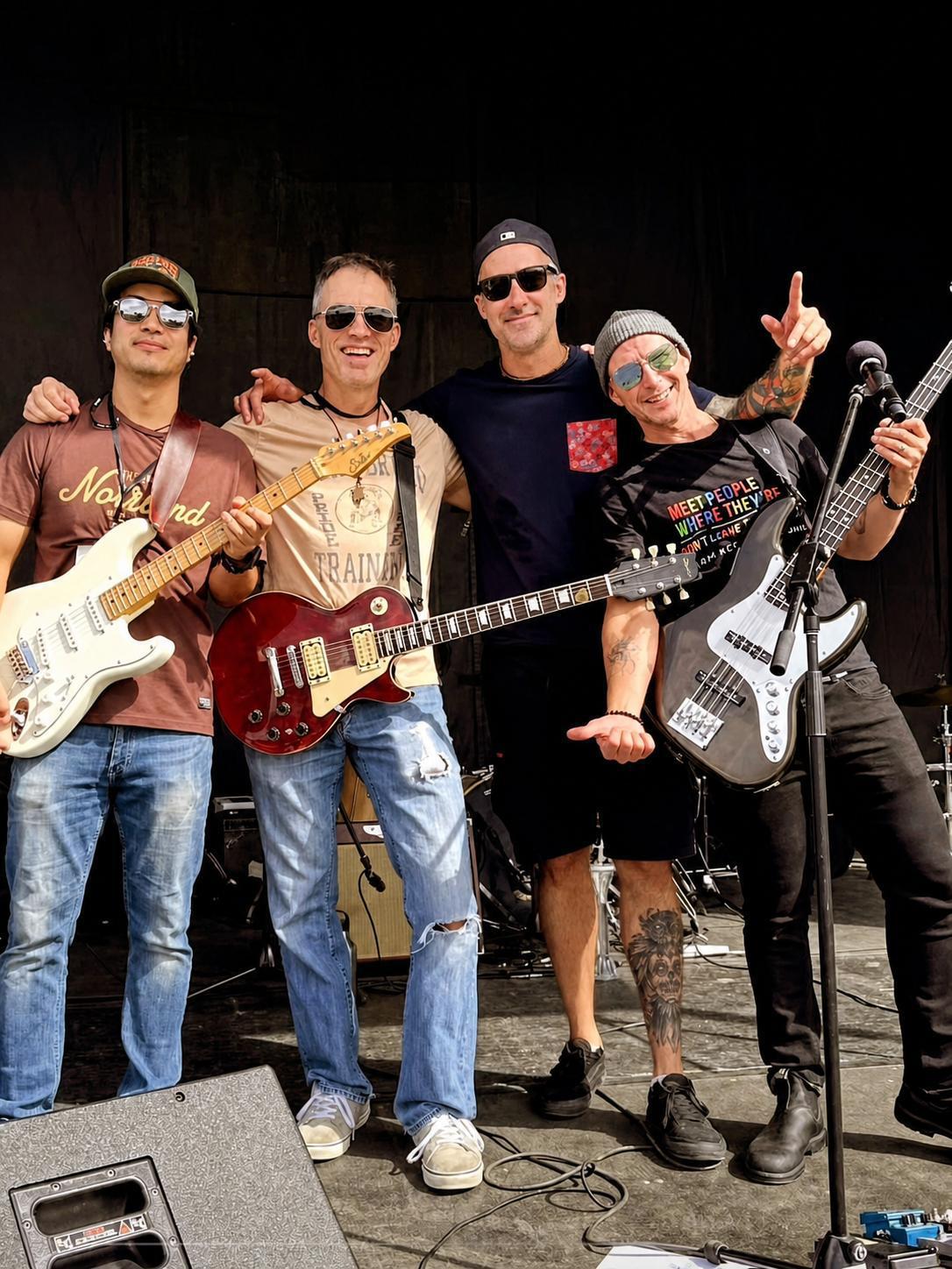 Arsh with his band “The Blue Stone Collective”